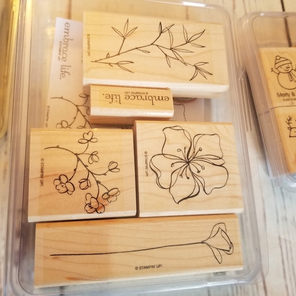 Huge Lot of 70 rubber stamps Stampin up! Vintage sets craft card scrapbooking - Picture 5 of 14